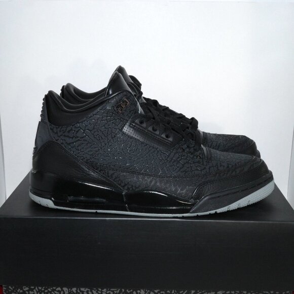 2011 Air Jordan 3 Retro Black FLIP 315767-001 Elephant Print US 11 Worn Once - Picture 2 of 16